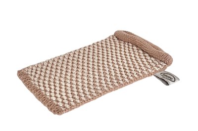 Waschhandschuh Natur/Sand Bio, ein Hautschmeichler